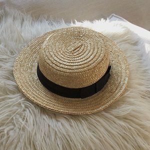 Vintage Wide Brim Straw Hat